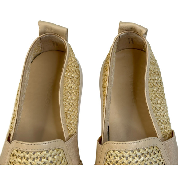 Vince Blair Natural Raffia Womens Slip On Sneakers Size 8M New $176 - Picture 8 of 10